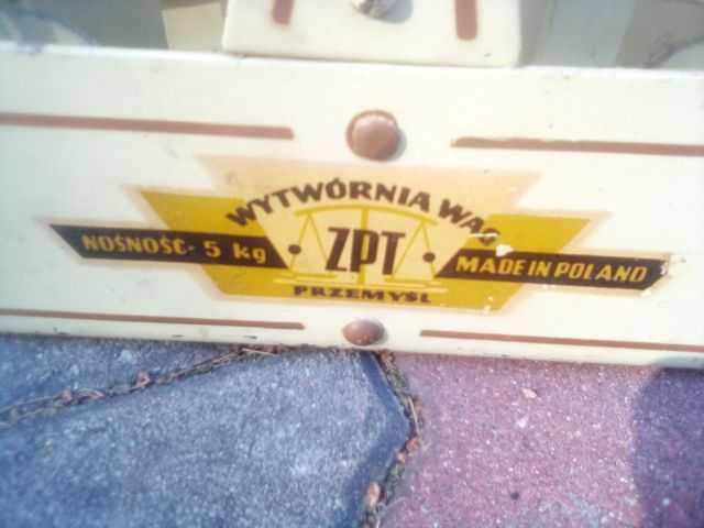 Waga szalkowa, stara, kolekcjonerska, zabytek, PRL
