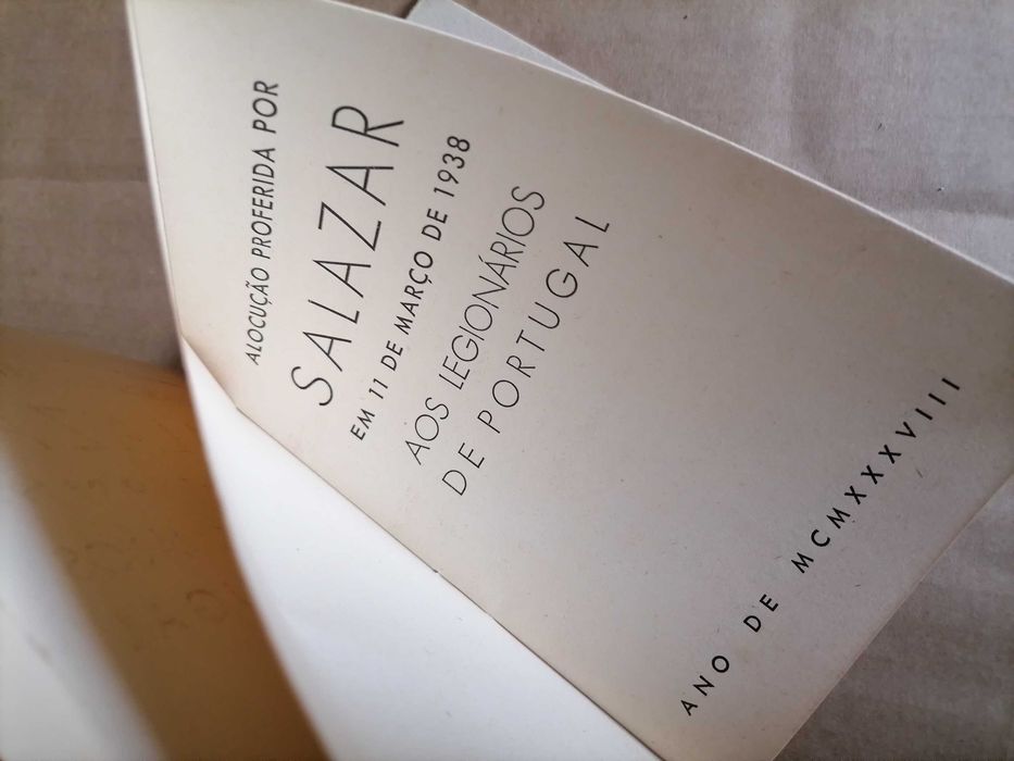 Dr. OLIVEIRA SALAZAR Alocução aos Legionários Portugueses 1938