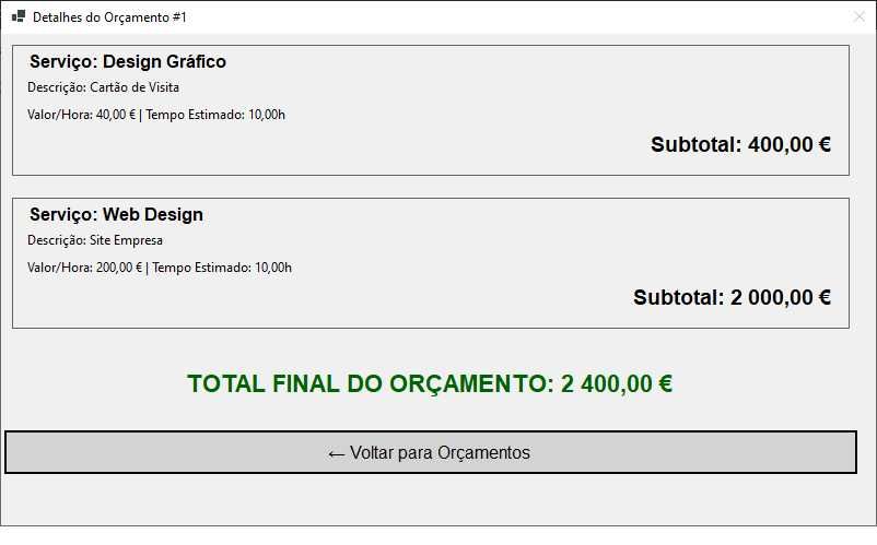Orçamentos Profissionais para Freelncers Windows App