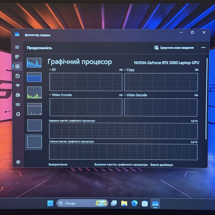 Asus Tuf Rtx 3060, i7 11370H, 512Gb ігровий ноутбук