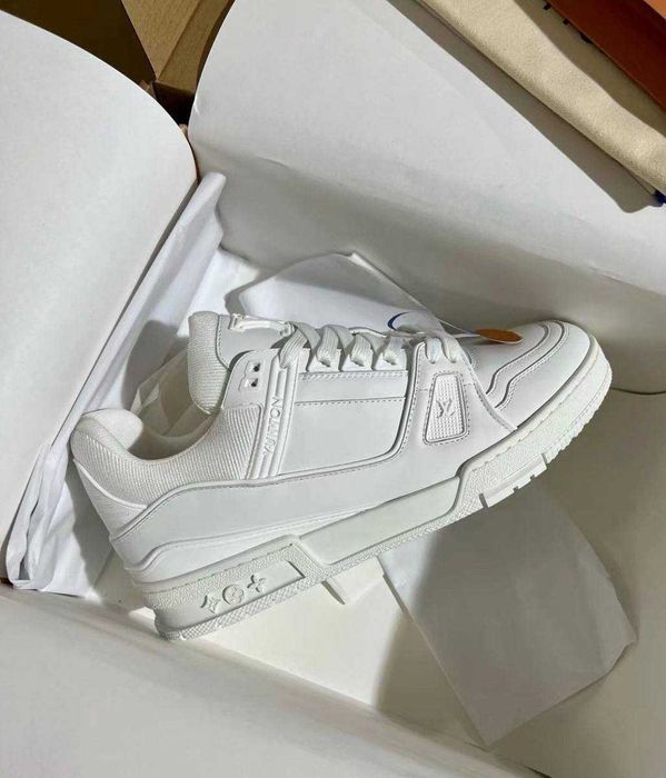 (БЕЗ ПЕРЕДОПЛАТИ)Louis Vuitton Trainer луї віттон скейт трейнер білі