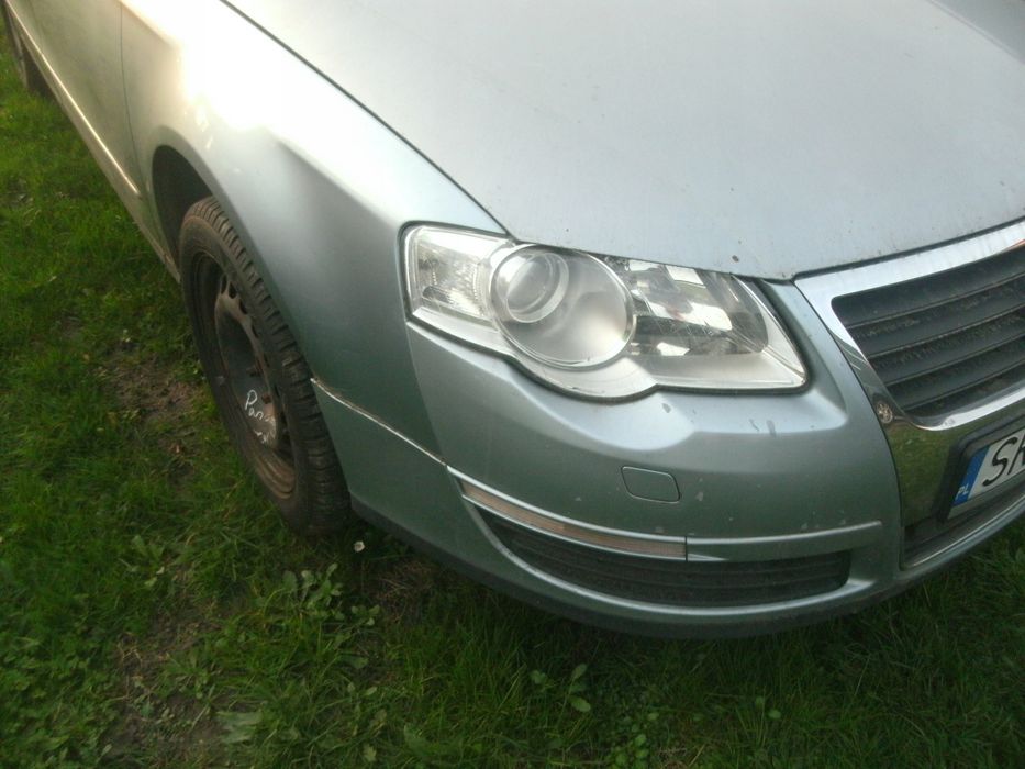 vw passat b6 05-10 maska lampy zderzak przod komplet