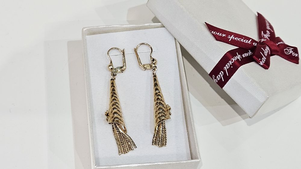 Kolczyki złote  14k 390 zł 1 gram