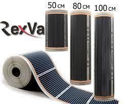 Инфракрасная нагревательная пленка для теплого пола, 50, 80, 100 см.