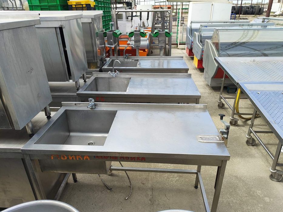 Стол - мойка из нержавейки