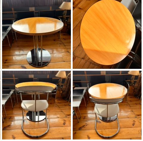 Thonet S1047 stół Bauhaus 78cm średnica