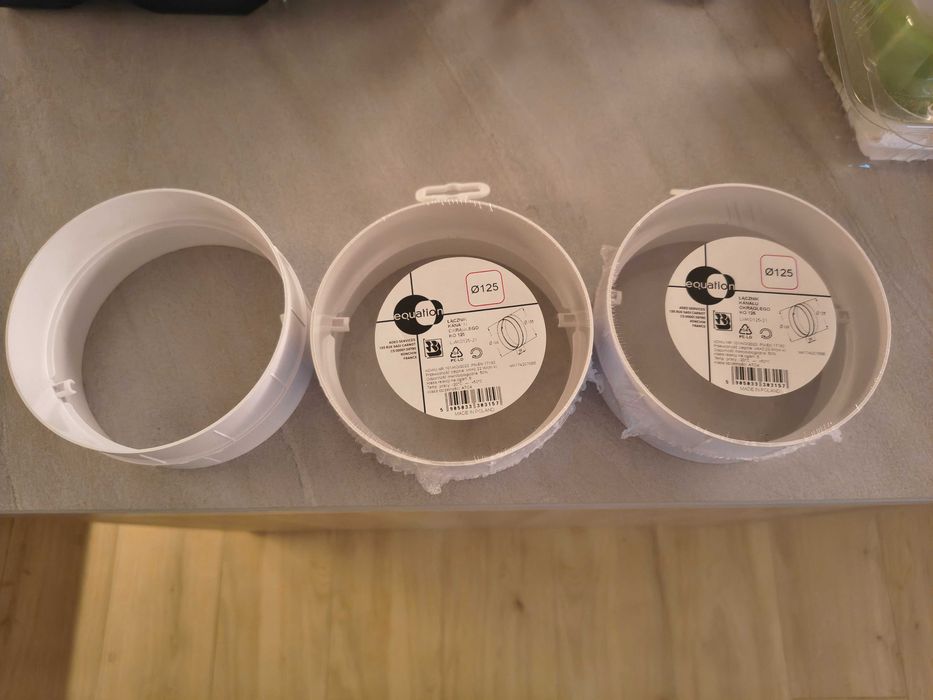 Łącznik kanału 125mm EQUATION - 3 szt