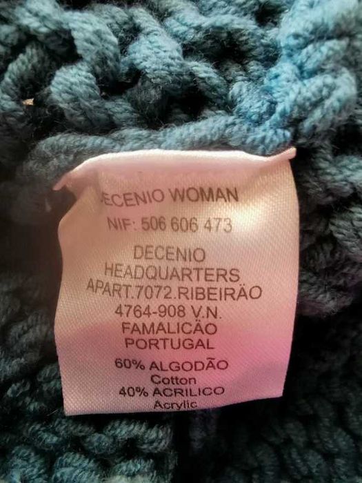 Boina Decénio azul petróleo