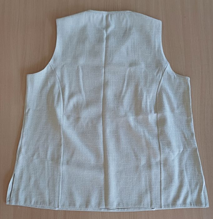 Elegancki top bluzka z haftem Siedlce wiskoza i len L/40