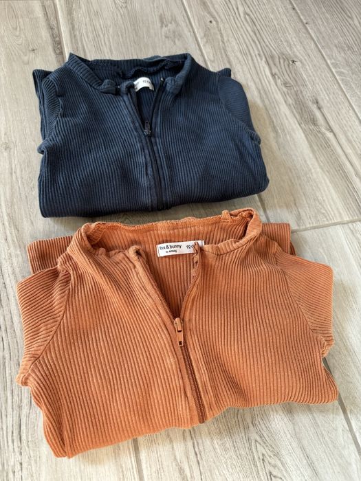 Zestaw 2 prążkowane body rozciagliwe na zamek 92
