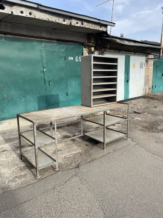 Слесарный верстак Инструментальный стол Сто металл Ссср