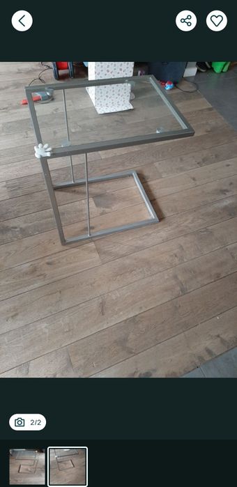 Szafka nocna metal szkło