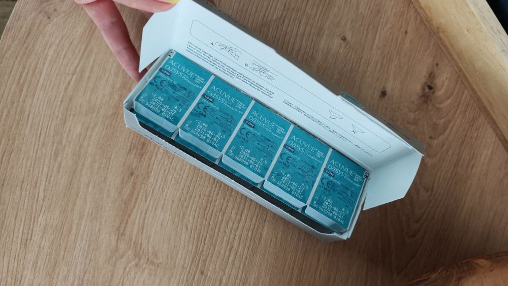 Soczewki kontaktowe 1-Day Acuvue Oasys -2.0D