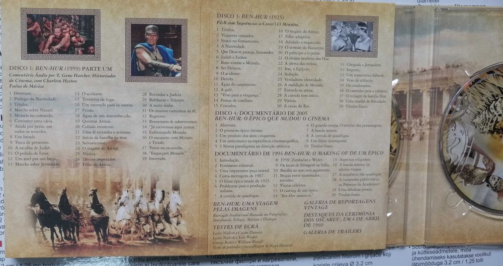 Ben Hur William Wyler ( 4 dvds Ed. Especial 50 aniversario) RARIDADE
