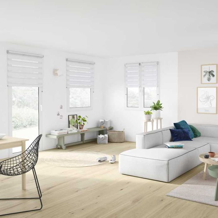 White Roller Blind 75X250 CM