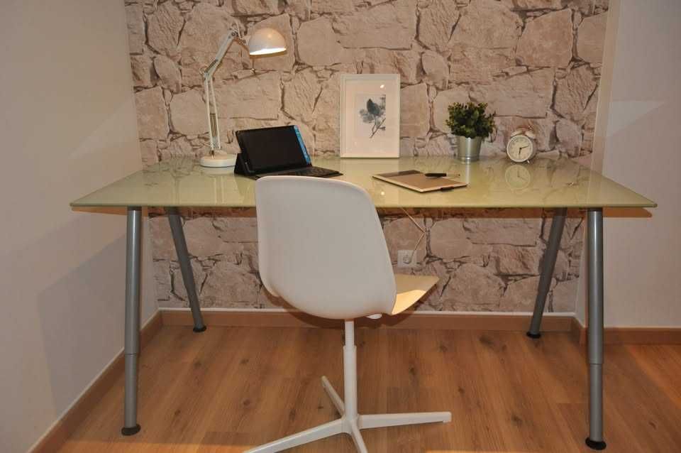 Secretária de Vidro Moderna (ótimo estado)