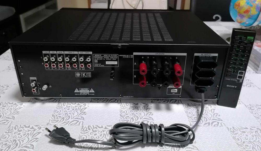 Amplificador Sony TA-F435R, Em Excelente Estado, Com Comando Original