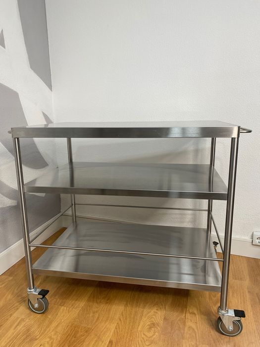 Bancada de Inox com rodas