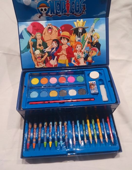 Caixa de Pintura One Piece Oficial - 52 Peças (Novo)