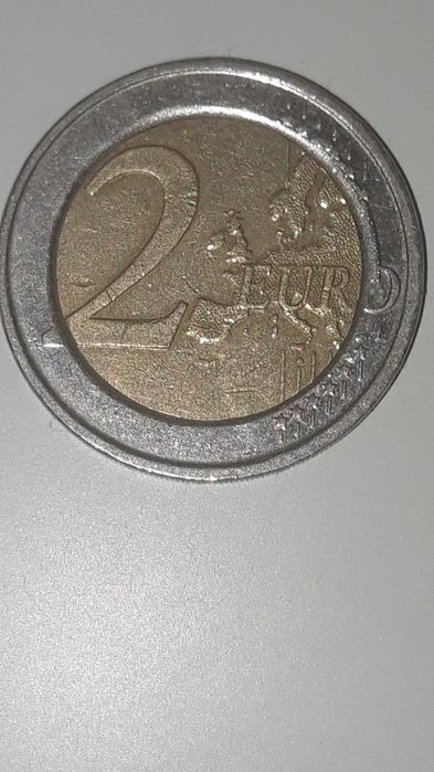 Moeda 2 euros com erros de cunhagem