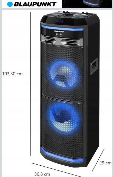 Głośnik kolumna aktywna  Bluetooth Blaupunkt PS11DB 1200W