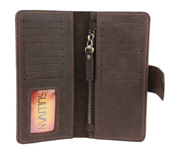 Гаманець шкіряний великий SULLIVAN gv5-2(9) коричневий