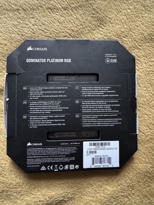 Ram Corsair Dominator Platinum RGB DDR4 2x8GB