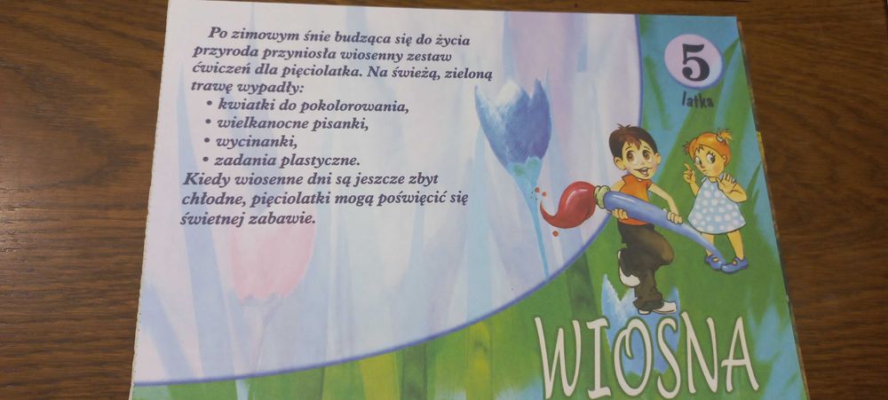 Zestaw kart do prac plastycznych dla 5latka