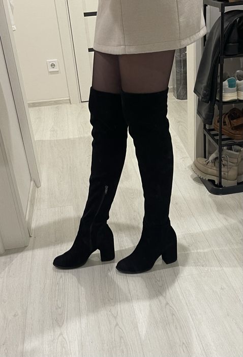 Ботфорти велюрові жіночі