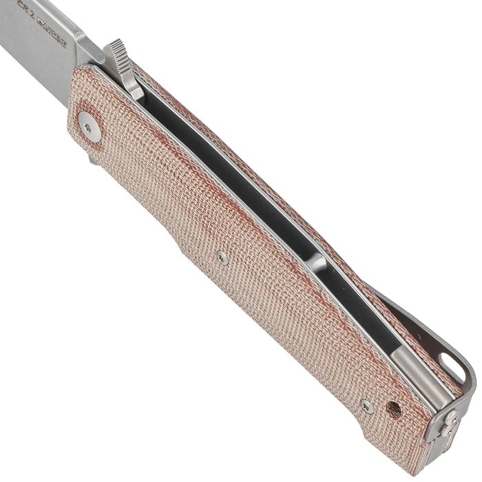 Nóż składany Viper Keeper 2 Natural Canvas Micarta, Stonewashed Elmax