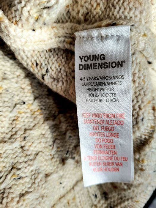 Ponczo sweterek Yd 110cm 4-5 lat
