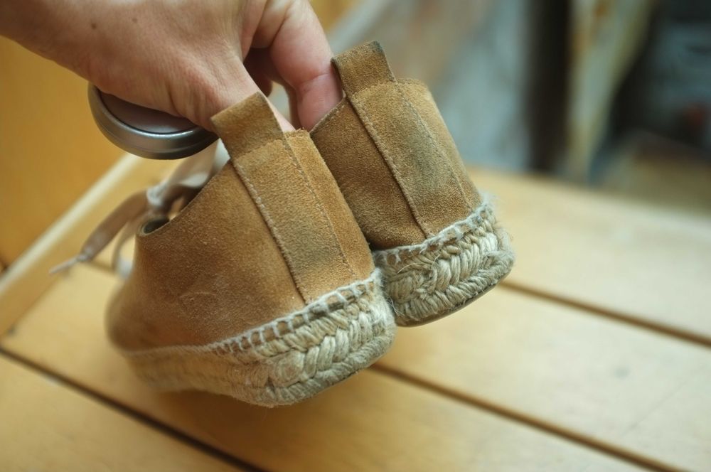 Espadryle Rocky Barnes & Manebi na słoninie zamszowe 41 skórzane