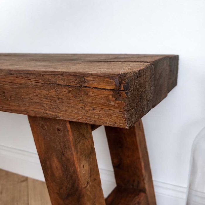 Drewniana ławka do łazienki | styl spa | ręcznie robiona, solidna