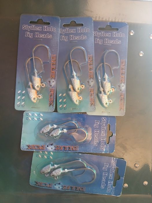 5 paczek nowych główek jigowych blue fox