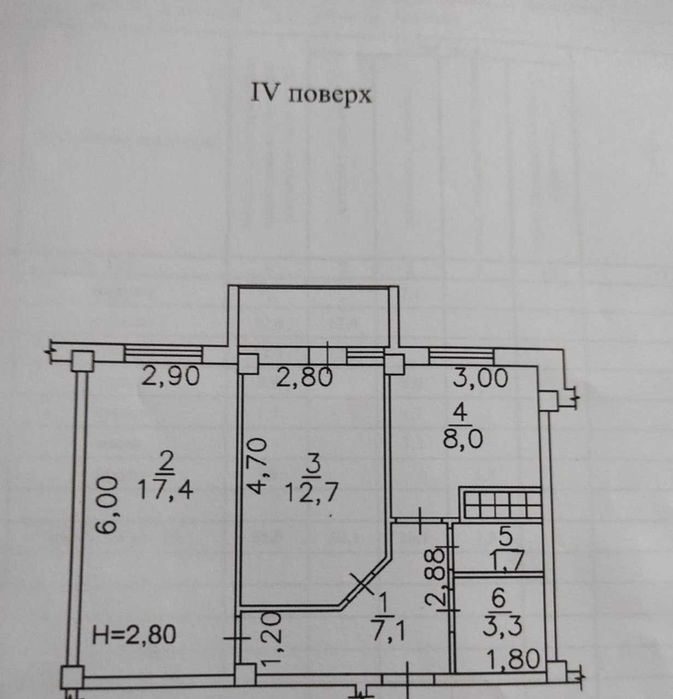 Двокімнатна квартира за 30000$