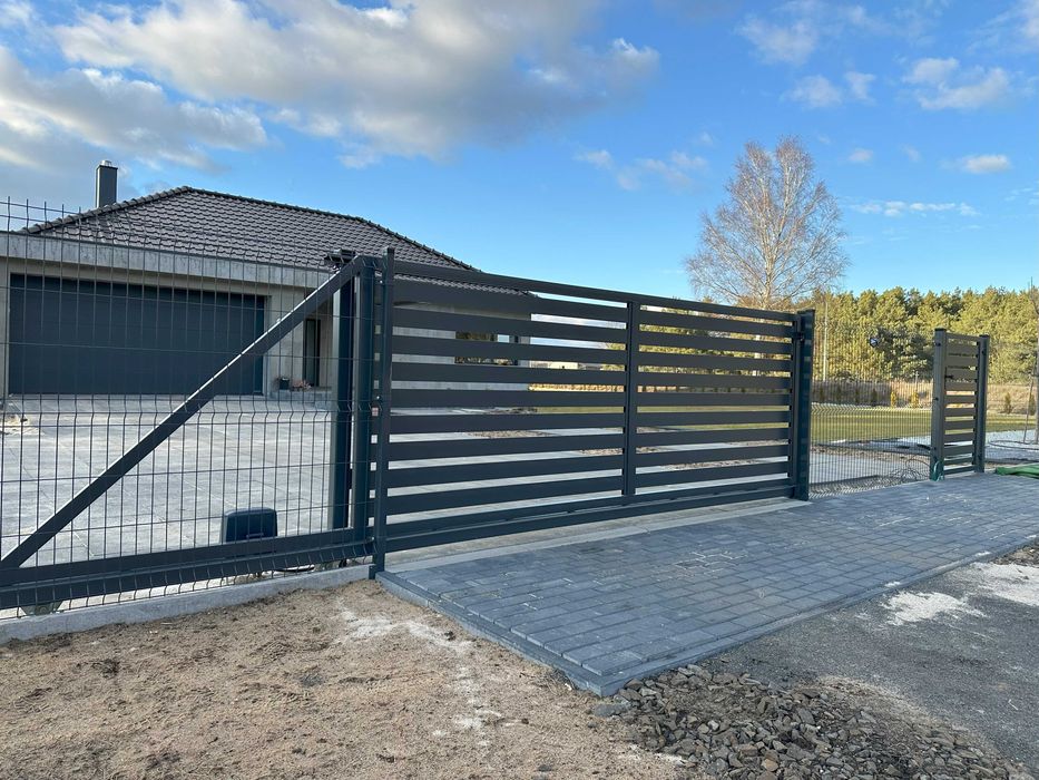 Ogrodzenie Panelowe Brama Automat Furtka Domofon Płot Panele 2d 3d