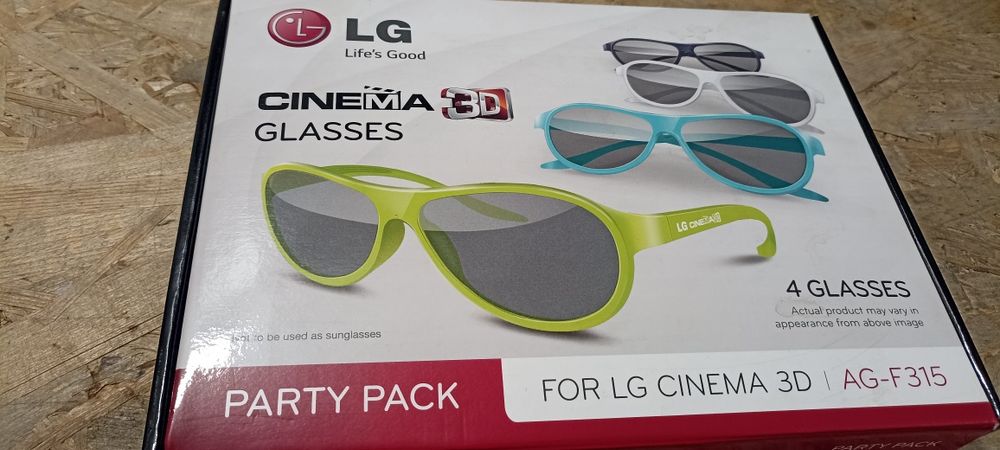 Okulary 3D LG 5 sztuk