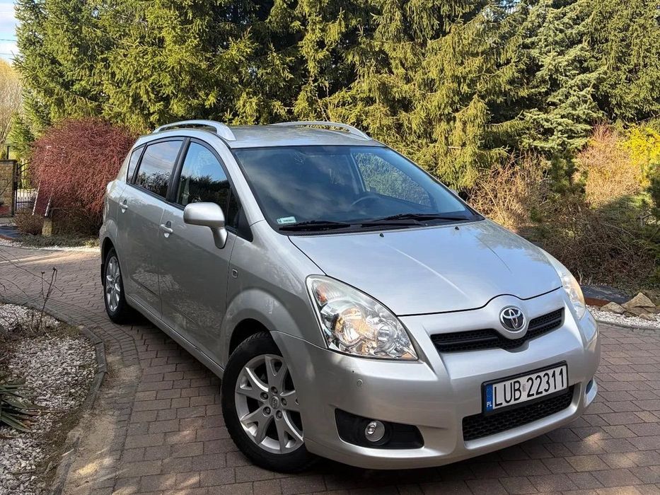 Toyota Corolla Verso Stan techniczny bardzo dobry, pierwszy użytkownik, oryginalny lakier