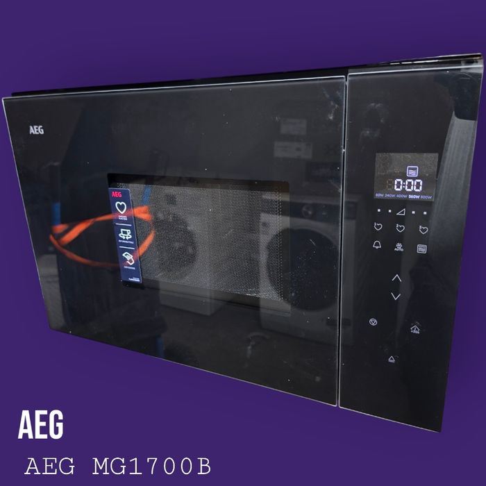 AEG MG1700B – mikrofala do zabudowy 60 cm grill SteamSet