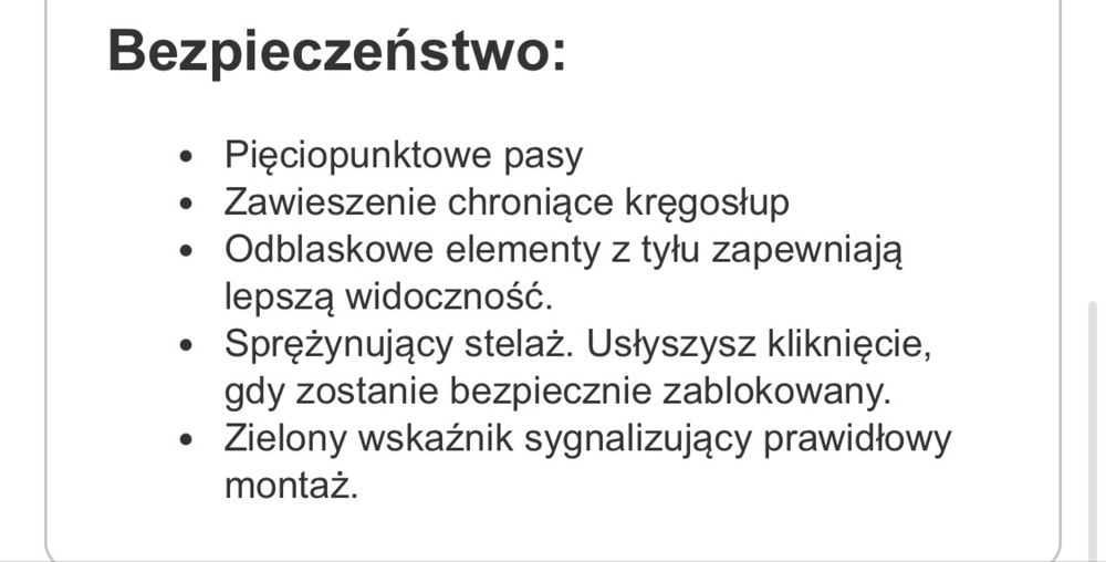 Fotelik rowerowy Hamax Caress