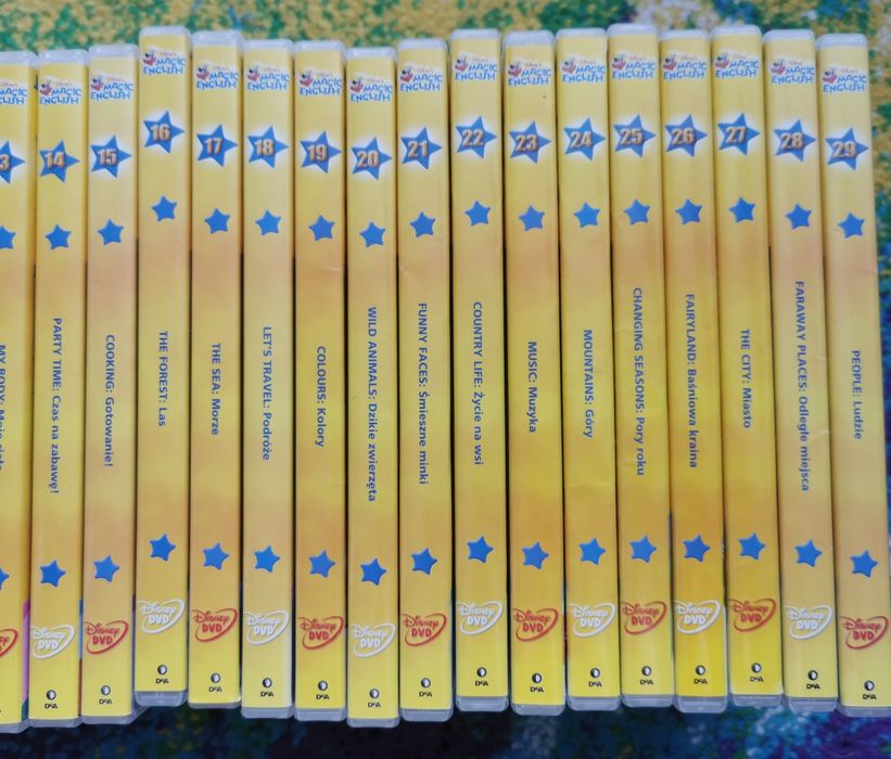 Kolekcja 29 płyt DVD Disney Magic English DeAgostini nauka języka angielskiego dla dzieci
