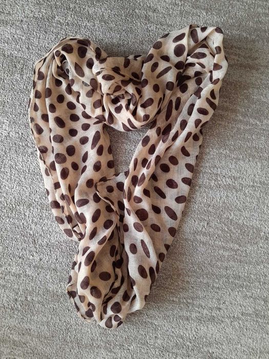 Nowa chusta szal damski w groszki Wyprzedaż !!