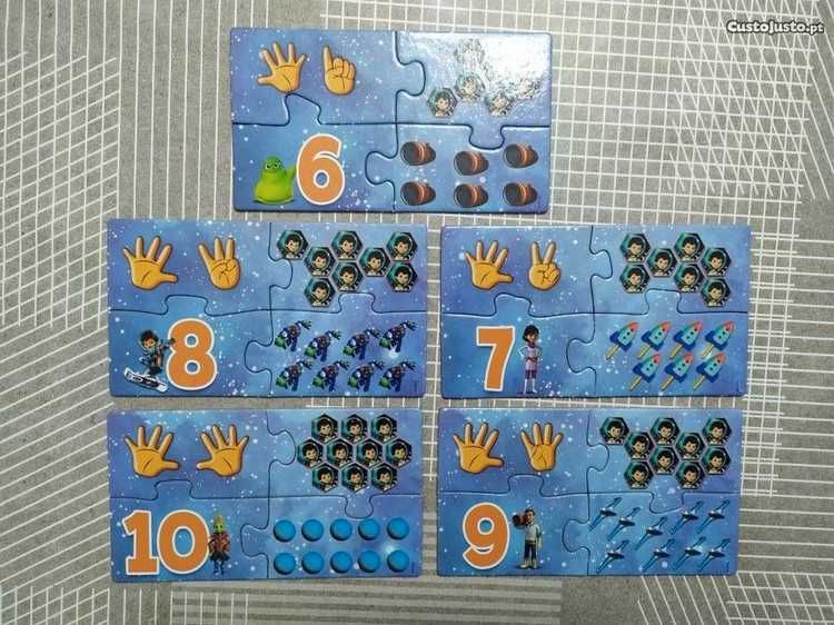 Puzzle/Jogo da Disney Junior ( Aprendo os números)