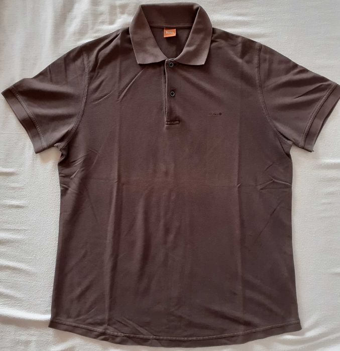 Polo castanho Hugo Boss