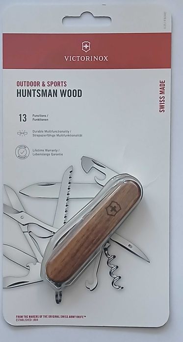 Scyzoryk Victorinox Huntsman Wood - Drzewo orzechowe*nowy*oryginalny*