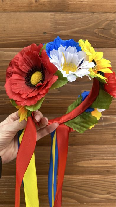 Обруч, на голову ободок калина, до вишиванки, віночок український