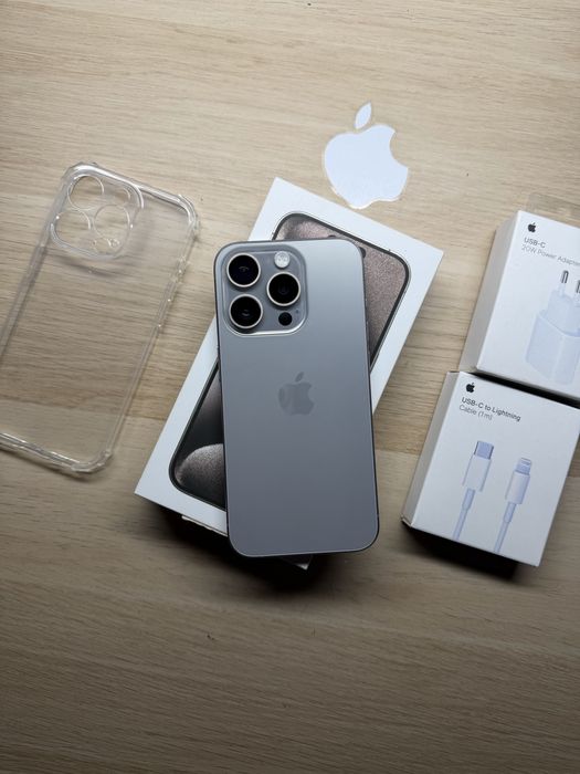 iPhone 15 Pro 256gb złoty bateria 100% komplet