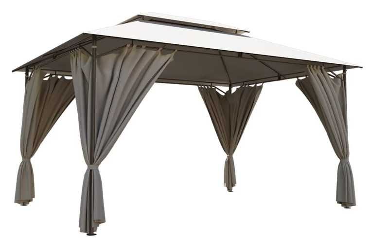 Садовый павильон 3х3/3х4м ткань полиэстер, шатер беседка альтанка: 6 ...