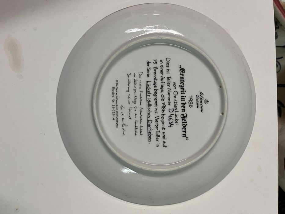 Prato cena campestre com certificado de autenticidade