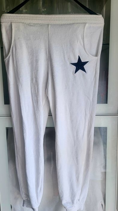 Spodnie welurowe gwiazdka